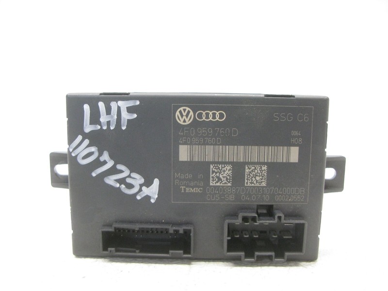 09-15 AUDI 4L Q7 C6 A6 SEDAN MEMORY SEAT CONTROL MODULE FRONT LEFT OEM 110723A