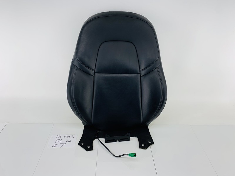 17-23 TESLA MODEL 3 FRONT LEFT DRIVER SIDE SEAT UPPER BACK CUSHION PAD OEM #7