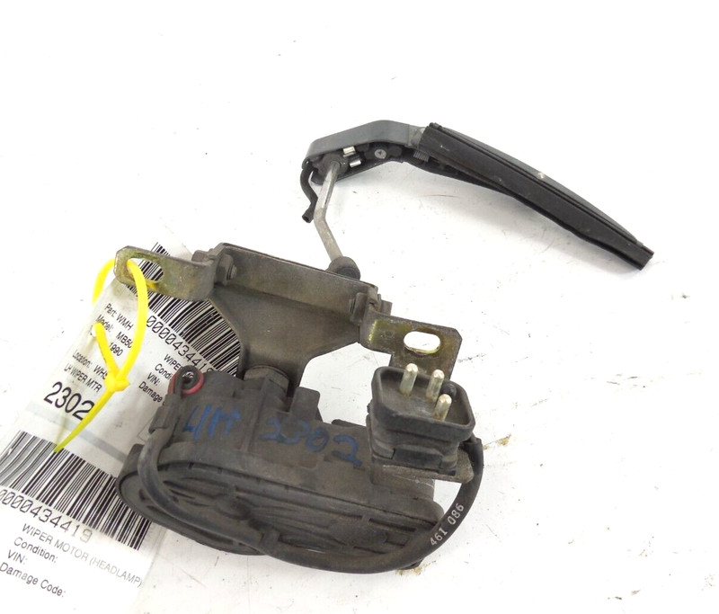 1990 90 Mercedes-Benz 500SL Headlight Wiper Motor W/ Arm Driver Left OEM
