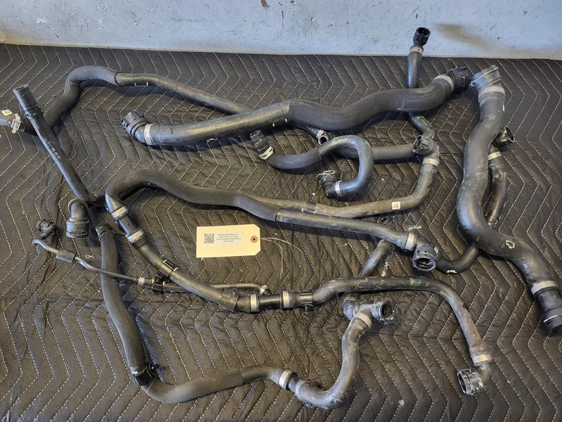Used Oem BMW Engine Radiator Coolant Water Hose Pipe SET 2020-2025 X3 30i 2.0L