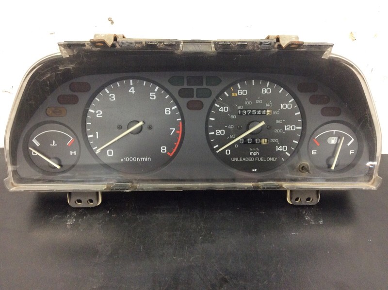 90-91 Integra LS MT Instrument Cluster Speedo Tacho Meter Gauges 137k Used OEM