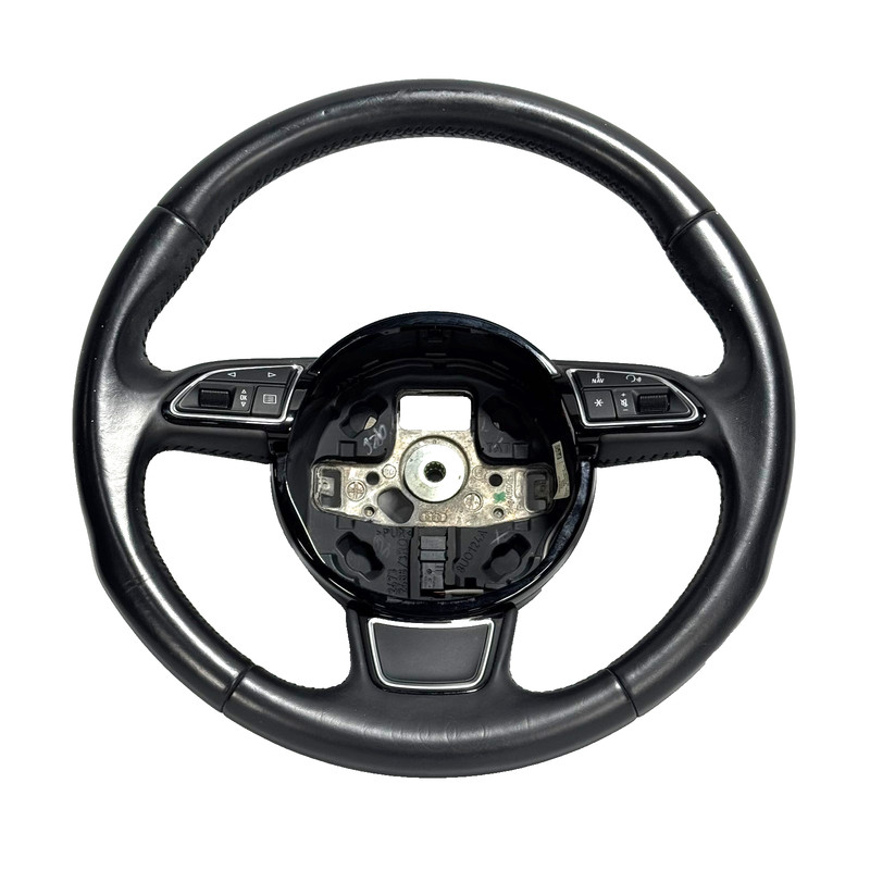 📌 2015-2020 AUDI A3 STEERING COLUMN WHEEL 3 SPOKE LEATHER BLACK 8V0419091A OEM