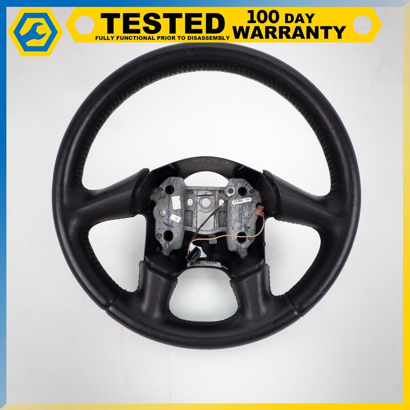 05-13 CHEVROLET CORVETTE C6 FRONT LEFT STEERING WHEEL BLACK OEM