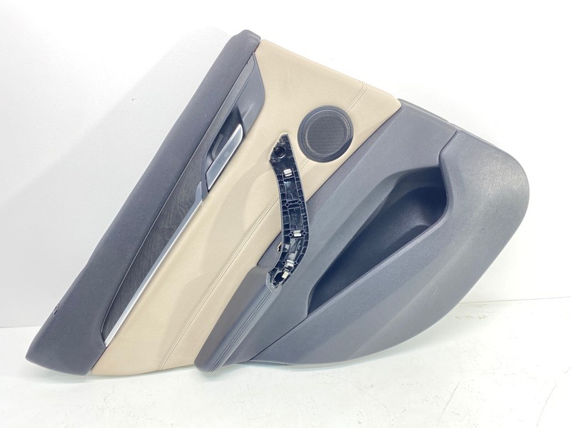 16-23 BMW F48 X1 Rear Left Driver Side Door Panel Card Cover Oyster Beige OEM✅