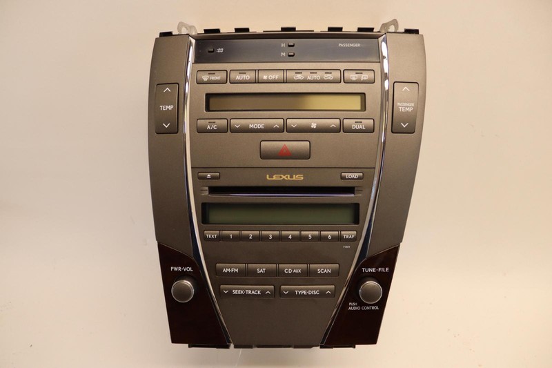 2010-2012 LEXUS ES350 CLIMATE AM FM CD RADIO PLAYER RECEIVER CONTROL PANEL OEM