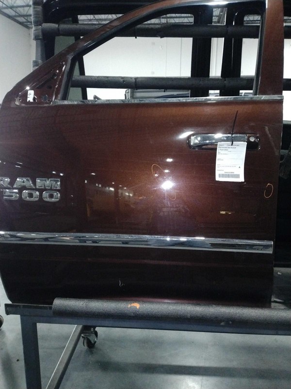 2015 RAM DODGE 1500 Pickup Front Left Door Brown Small Dent Light Scratch