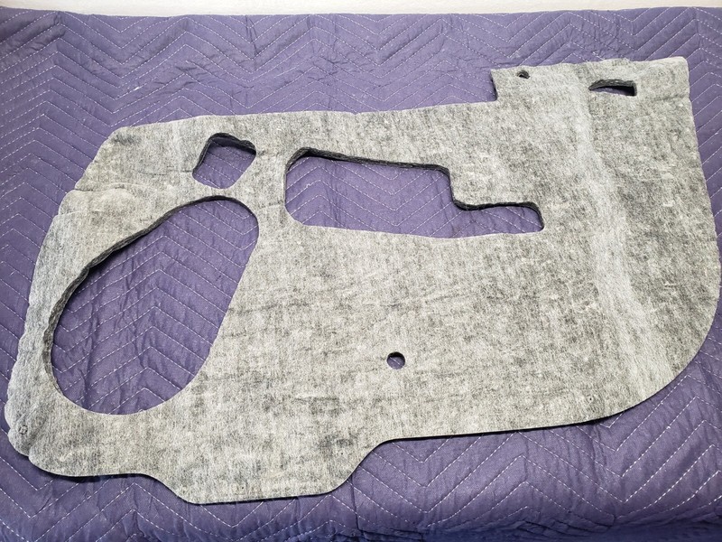 2009-2014 Genesis sedan right passenger front door insulation