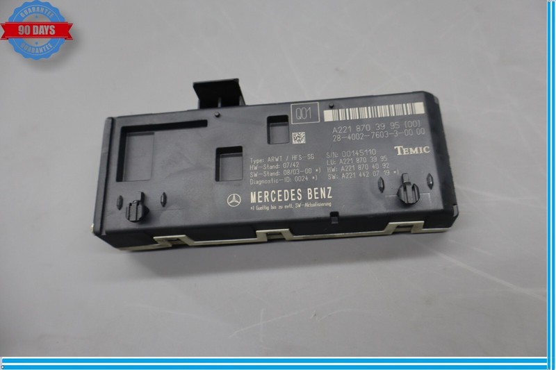07-14 Mercedes S550 CL550 W221 Trunk Release Remote Open Close Module Oem