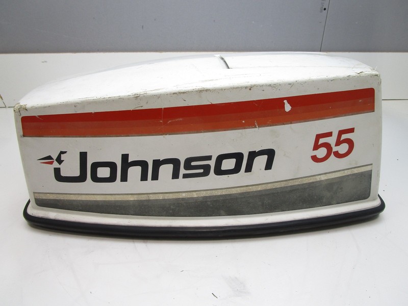 389307 Top Engine Cowl Motor Cover for Johnson Sea Horse 55 Hp Outboard