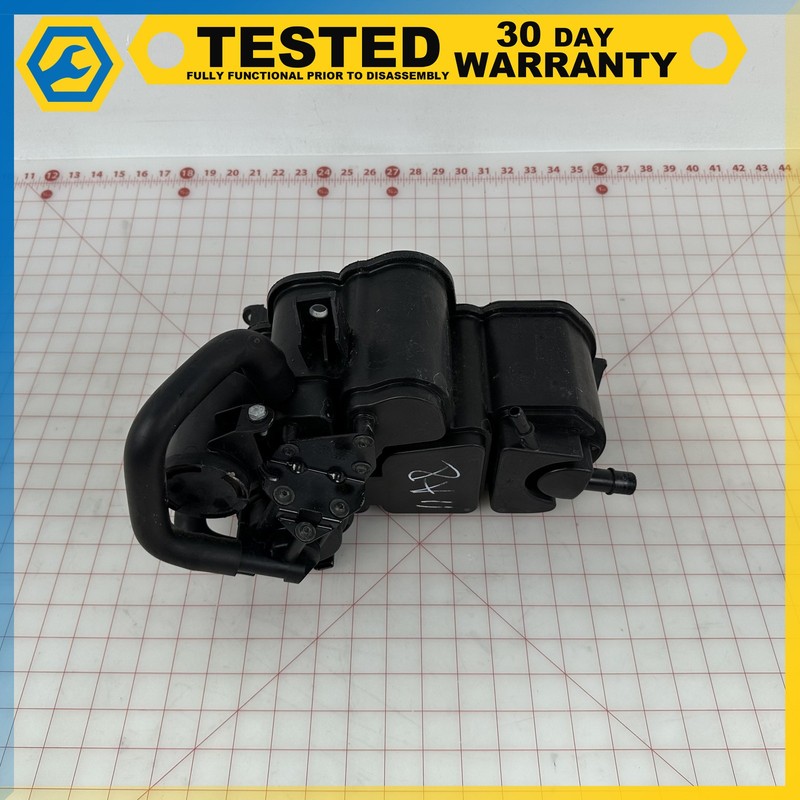 11-16 Audi A8 Quattro FUEL VAPOR EVAPORATOR CHARCOAL CANISTER W/ HOSE OEM