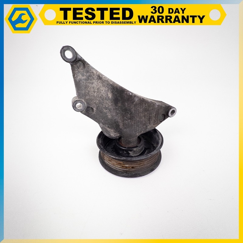 10-18 LAND ROVER L319 LR4 ENGINE MOTOR BELT IDLER PULLEY BRACKET W/ PULLEY OEM