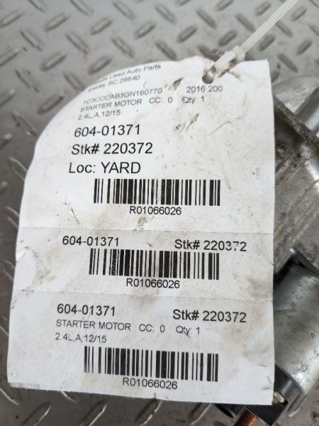 Starter Motor Fits 15-22 PROMASTER CITY 1066026