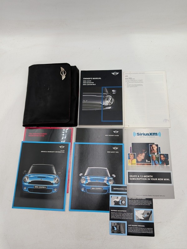2013 Mini Coupe Roadster Convertible Owners Manual Set John Cooper Works S