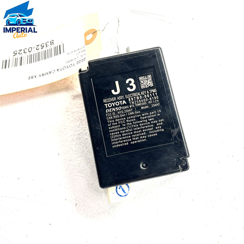 TOYOTA CAMRY XSE 2018-2023 TIRE PRESSURE MONITORING SYSTEM RECEIVER MODULE OEM
