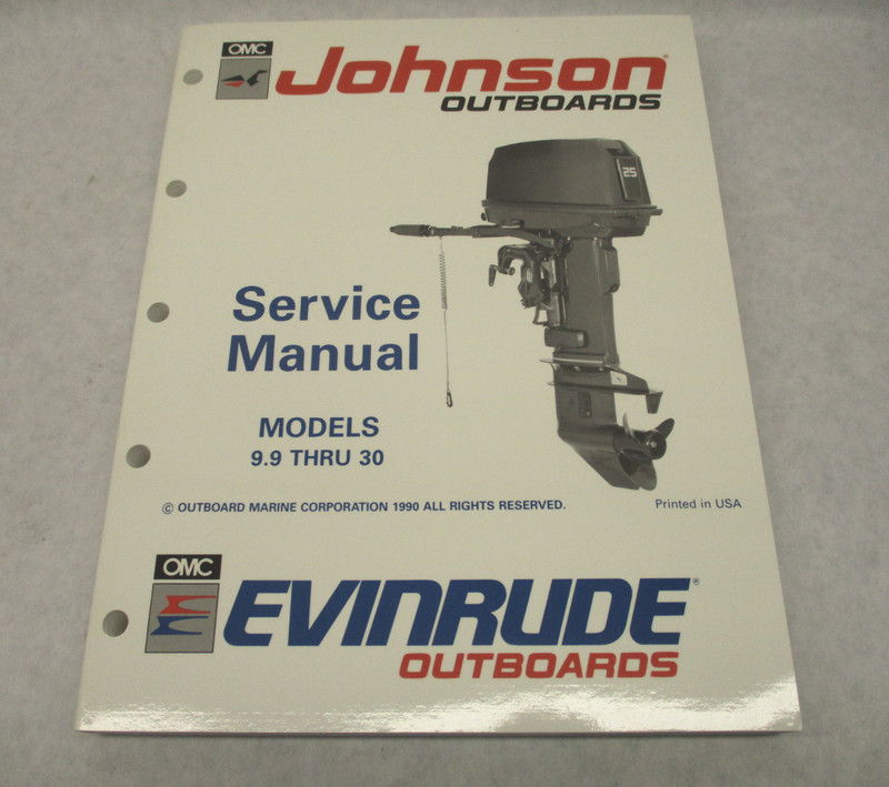 507946 JOMC ohnson Evinrude Outboard Service Repair Manual 9.9-30 HP "EI" 1991