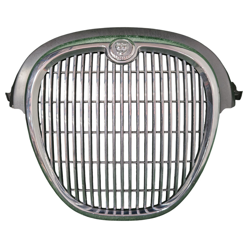 2003-2008 Jaguar S-Type X204 Front Bumper Radiator Grill Grille Mesh Chrome DMG*