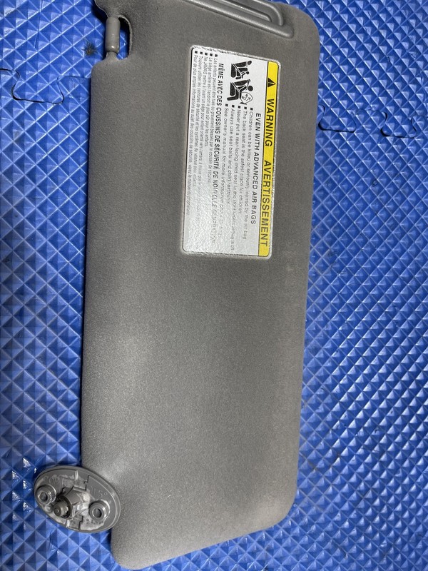 05-11 Toyota Tacoma Front Passenger Right Sun Visor Gray Clean Oem .