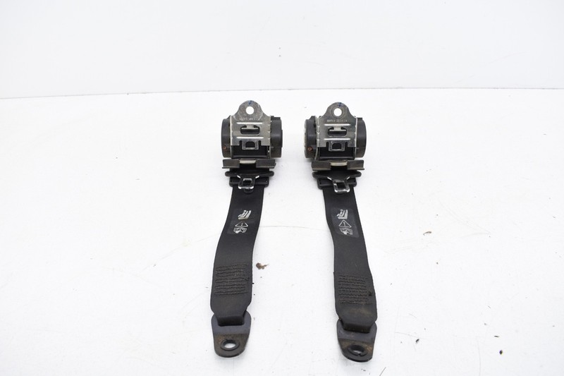 2005 Mini Cooper S R53 Rear Left Right Seat Belt Retractors Set Black OEM KW76