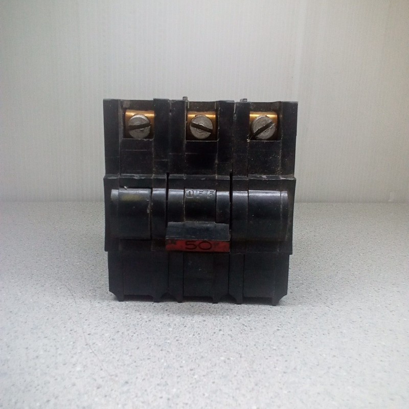FPE Fed. Pacific NA350 50A 3 Pole Circuit Breaker Stab-Lok