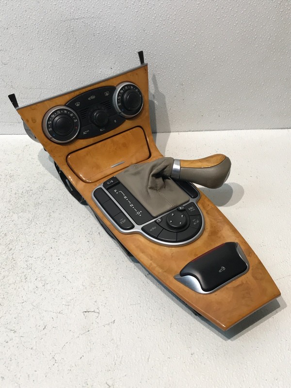 05-12 MERCEDES SL500 FRONT CENTER CONSOLE BEZEL TRIM CLIMATE SHIFTER OEM