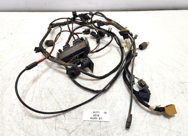 ✅ 16-18 OEM Audi S7 Rear Bumper Parking PDC Sensors Wiring Harness Black