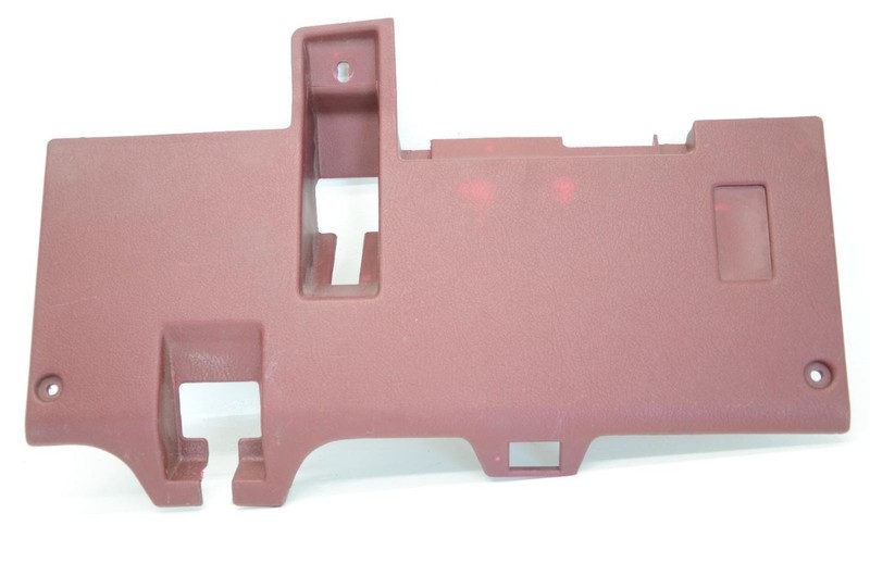 84-86 Nissan 300ZX Z31 2+0 Red Driver Left Rear Lower Column Trim Kick Panel
