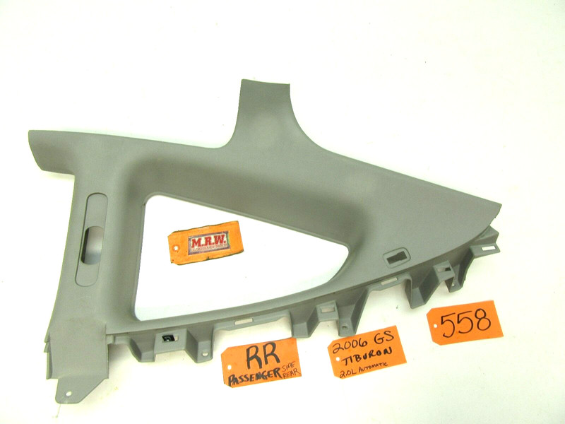 QUARTER GLASS WINDOW TRIM PANEL SEAT BELT COVER ROOF PASSENGER SIDE for TIBURON
