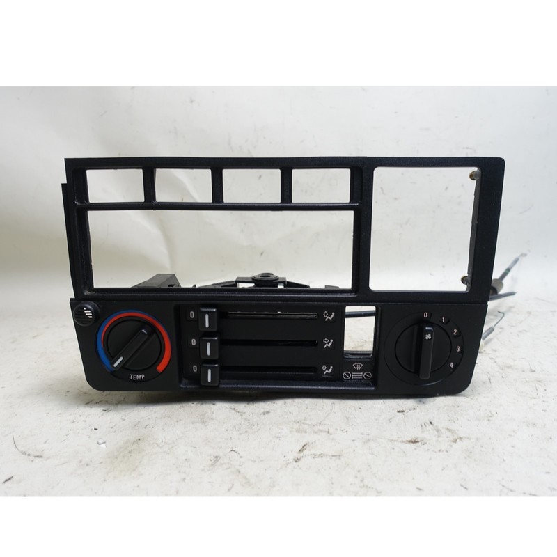 Damaged 1984-1991 BMW E30 Radio HVAC Climate Control Surround Trim Panel OEM
