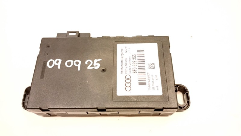 10-17 AUDI 8T A5 S5 RS5 CONVERTIBLE TOP ROOF MODULE CONTROL UNIT OEM 090925