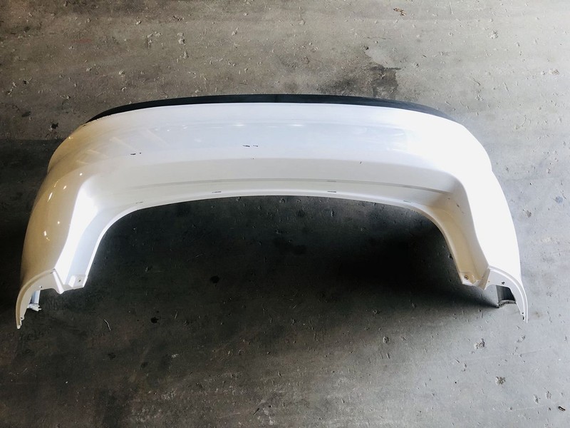 11-13 FORD FIESTA SE REAR BUMPER COVER PANEL OXFORD WHITE OEM #14