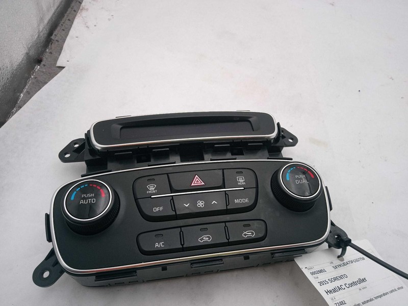 Used A/C Selector Switch fits: 2015 Kia Sorento w/o navigation automatic tempera