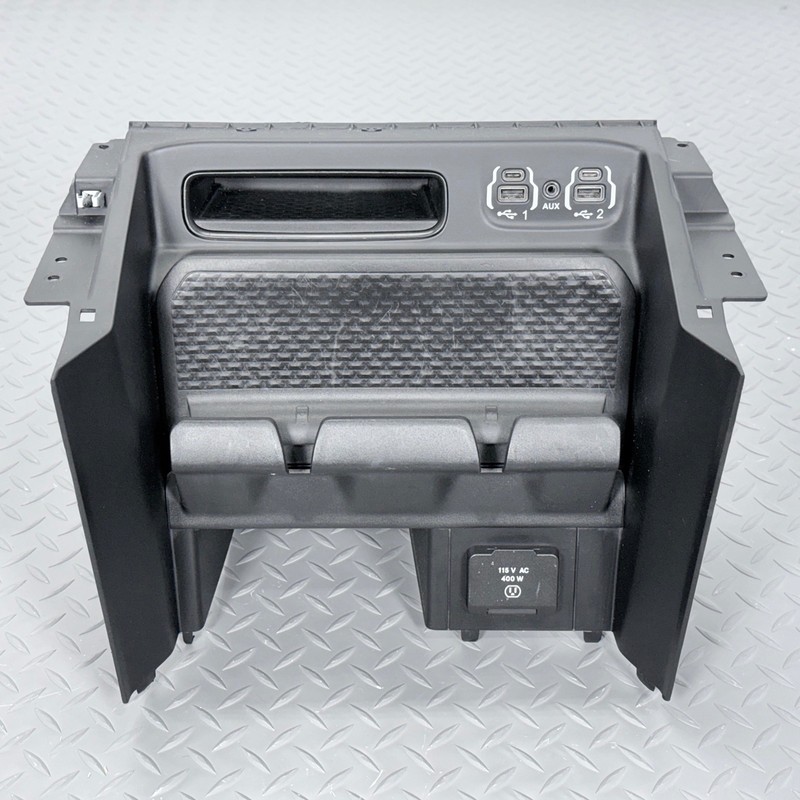 ✅ 2019-26 RAM 1500 2500 3500 OEM CENTER CONSOLE MEDIA PORT BEZEL USB 115V OUTLET