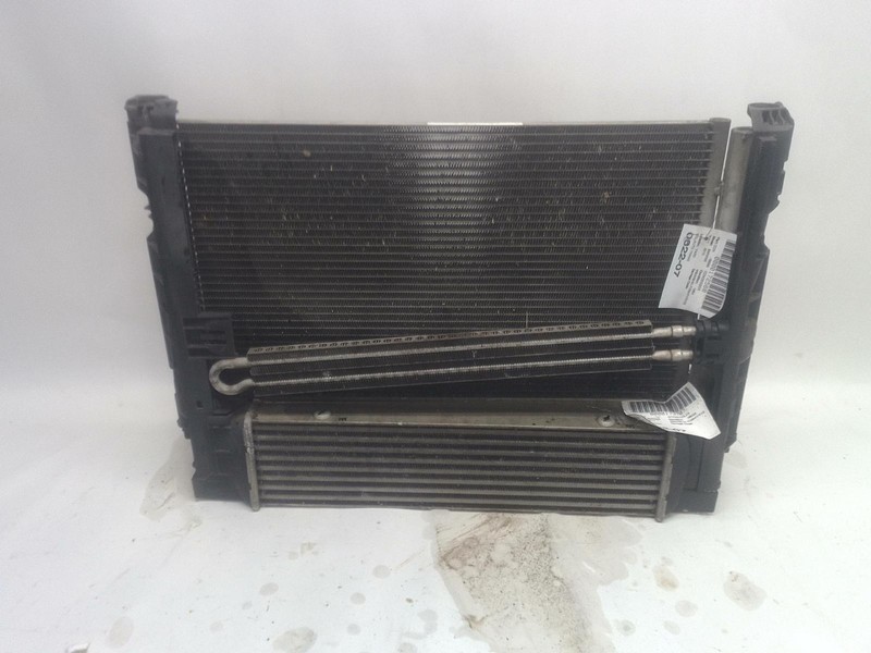 2007-2013 BMW 335I 3.0L A/T E93 CONDENSER INTERCOOLER W/ OIL STEERING COOLER OEM