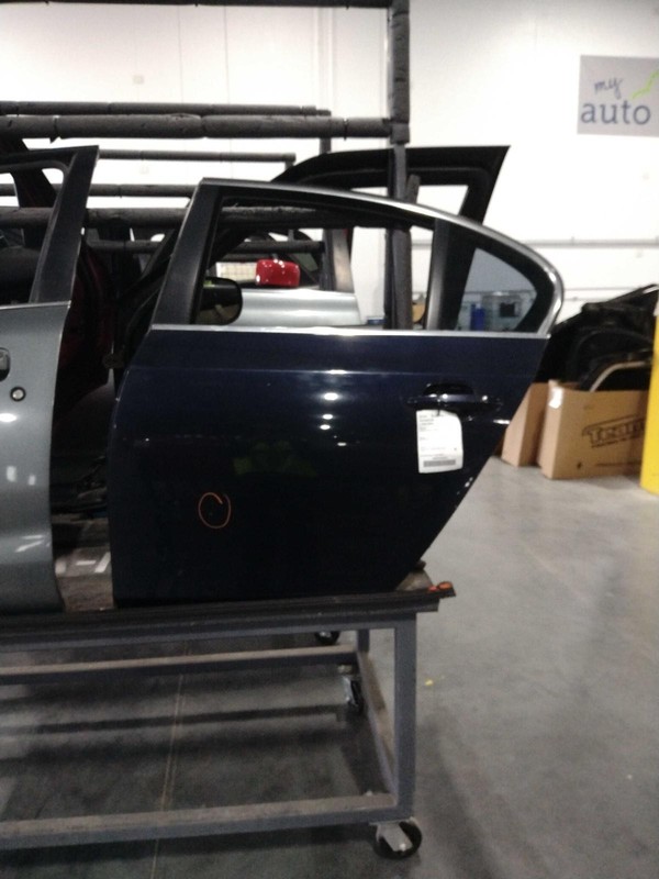 2008 BMW 528I Left Rear Door Blue OEM - Small Dent, 101K Miles, 603276