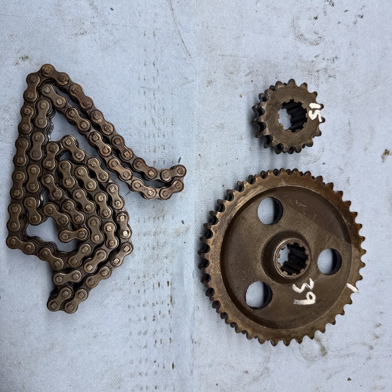 1971 Polaris Charger 488Vintage Snowmobile Chain Case sprockets and chain