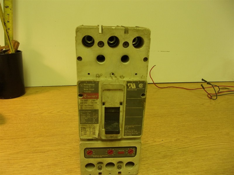 Westinghouse HMCP250A5 3-Pole 250A 600VAC Series C Motor Circuit Protector