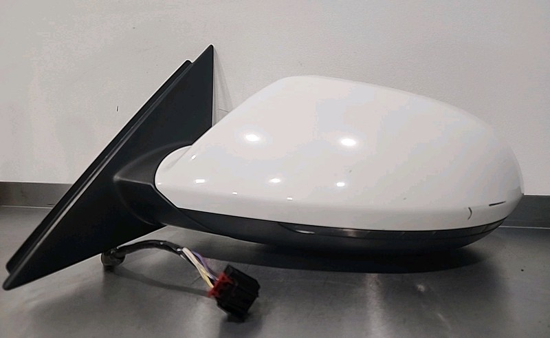 White 2012-2018 Audi A6 Drivers Left Side Mirror OEM 4G1 857 409 AQ W/O Bli Spot