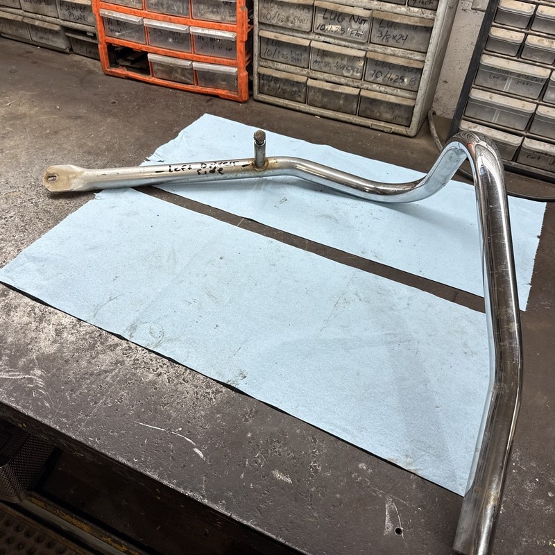 1970’s Harley Davidson AMC Vintage Golf Cart Trike Left Front Chrome Bumper