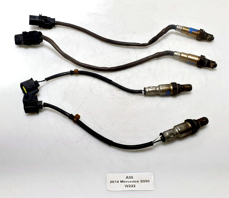 ✅ 14-17 OEM Mercedes W222 S550 Front Rear Exhaust O2 Oxygen Sensor Lambda SET