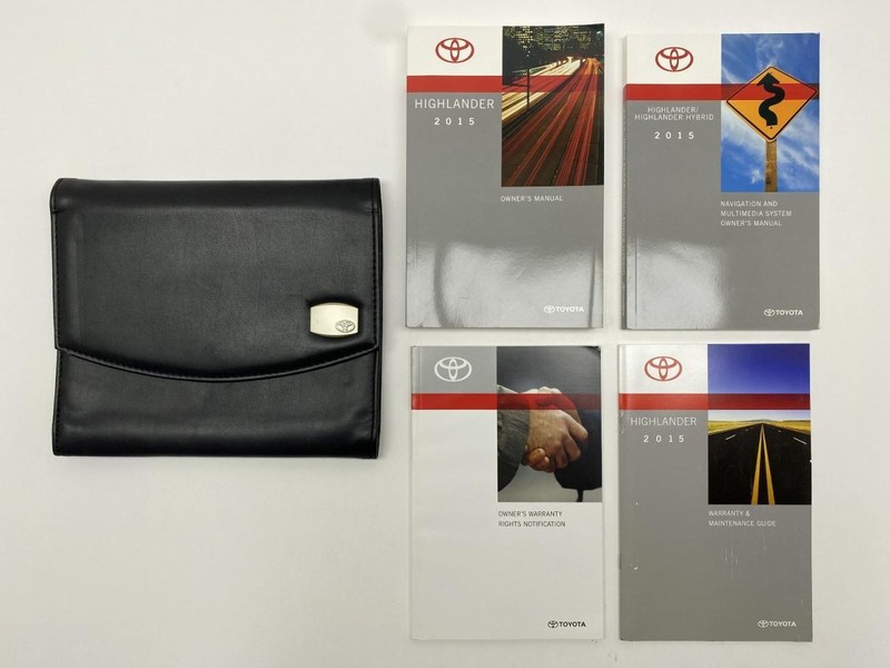 Owners Manual 2015 Toyota Highlander 86802