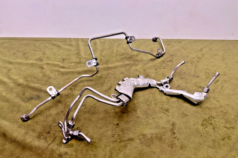 17-23 Jaguar Range Rover XF High Pressure Fuel Pump Feed Pipe Hose Line SET OEM