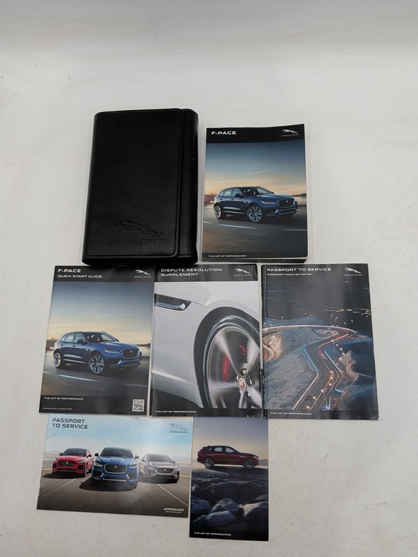 2019 JAGUAR F-PACEOWNERS MANUAL SET 19 F PACE GUIDE WITH CASE 25T 30T