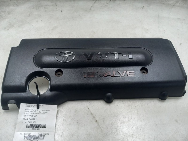 2007 TOYOTA CAMRY LE 2.4L 4CYL ENGINE COVER