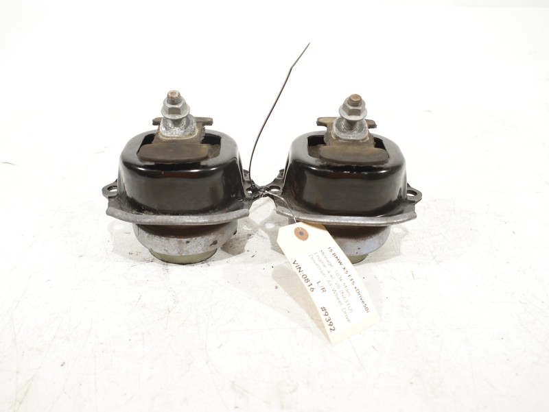 2014-2018 BMW F15 X5 xDrive50 4.4L N63 Engine LEFT & RIGHT Mount Bracket Set OEM
