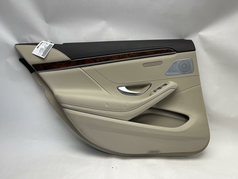 2014-2020 MERCEDES S-CLASS S550 W222 REAR DRIVER SIDE DOOR PANEL TRIM BEIGE OEM