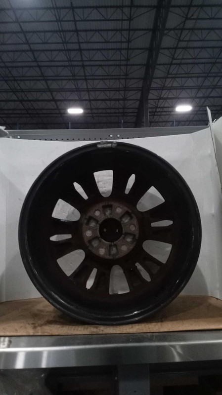 Used Wheel fits: 2017 Nissan Titan 18x8 alloy 6 spoke machined and black painted