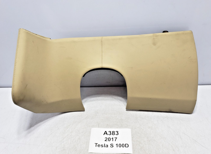 ✅ 16-20 OEM Tesla Model X S Front Left Driver Side Lower Dash Trim Cover Beige *