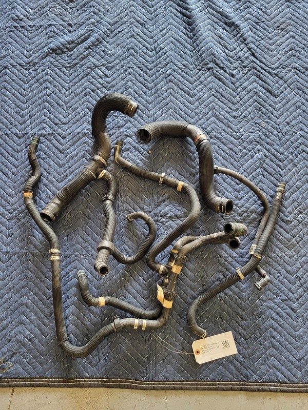 Used Oem Maserati Engine Radiator Coolant Water Hose Pipe SET 2017-2020 Levante