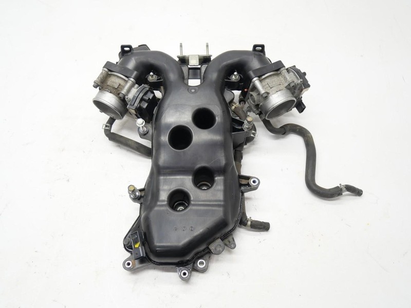 17-20 Infiniti Q60 Q50 3.0L Engine Upper Intake Manifold W/ Throttle Bodies OEM