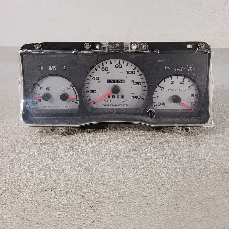 03-04 Mercury Marauder Speedometer Instrument Cluster 158k Aa7489 - NOTE